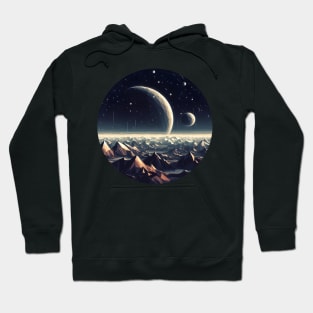 Low Poly Space View Hoodie